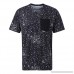 Mens Summer Slim Fit Patchwork Pocket Dot Print Short Sleeve T-Shirt Hip Hop Tops Black B07QB832RV